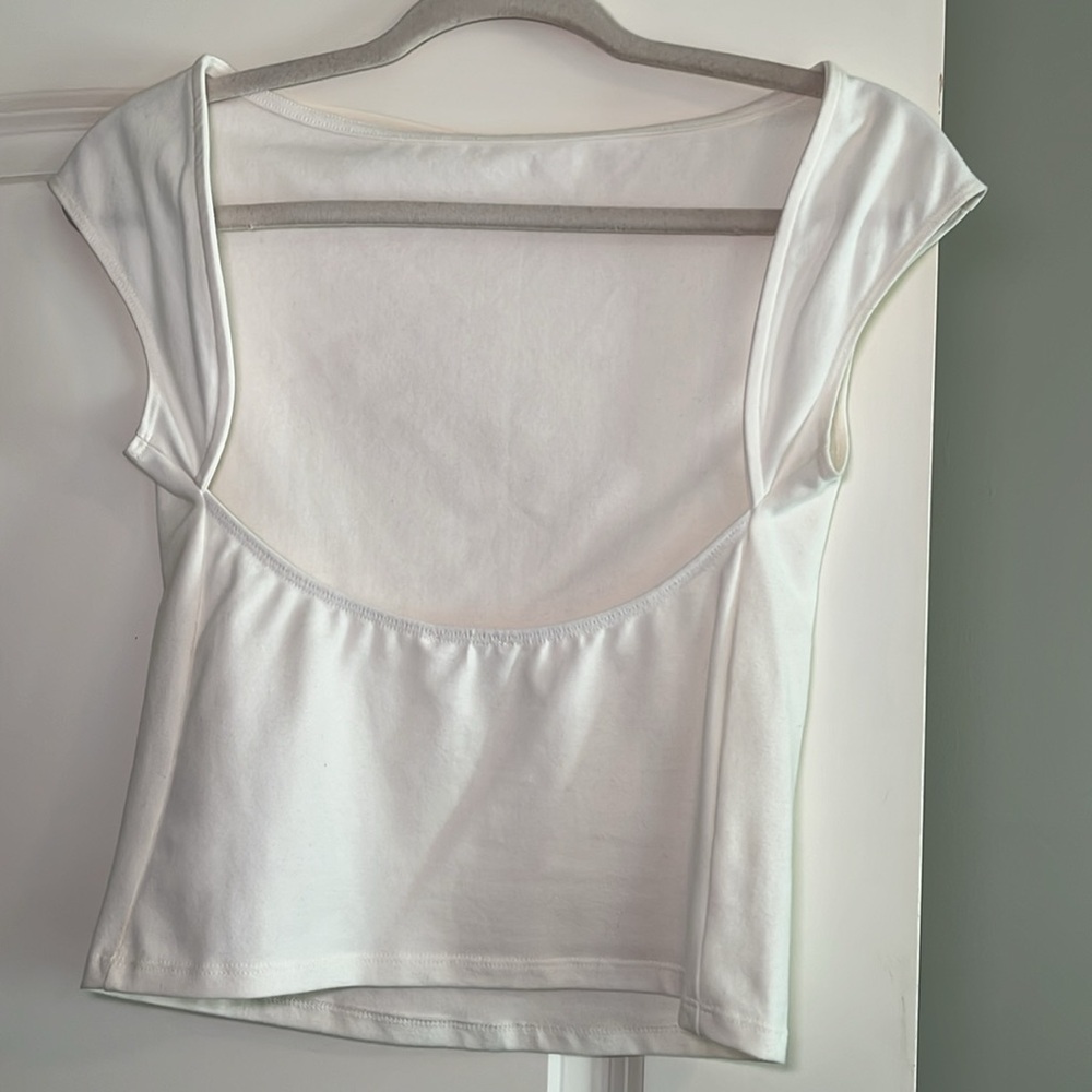 White Reformation Backless Top